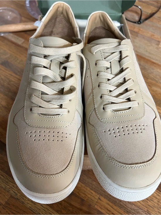 Nisolo Shoes - Nisolo Woman’s Beige Leather Lace-Up Women's Sneakers NWT SIZE 8